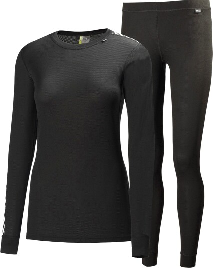 Helly Hansen Dame HH Comfort Lett Basislag Set Svart XL SvartXL