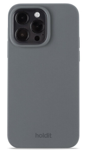 Holdit iPhone 14 Pro Max Soft Touch Silikon Deksel - Space Gray