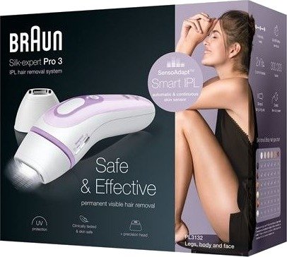 Braun Silk expert Pro 3 PL3132 Vit&Lila