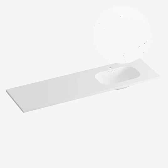 Korsbakken Nice Heldekkende Terrazzo Pepper 160cm Høyre