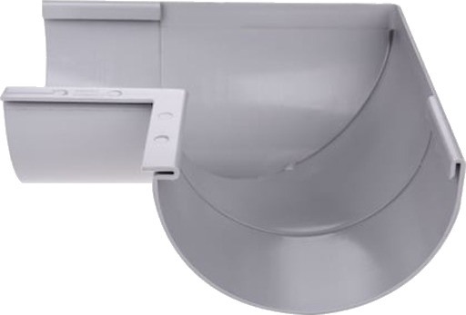 Plastmo 11" innvendig gjæring 90°, grå gray 11 inch
