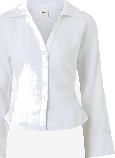 Gina Tricot Linskjorte Linen Shirt Hvit