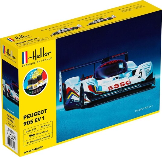 Heller Startsett 1/24 Peugeot 905 EV1 BIS