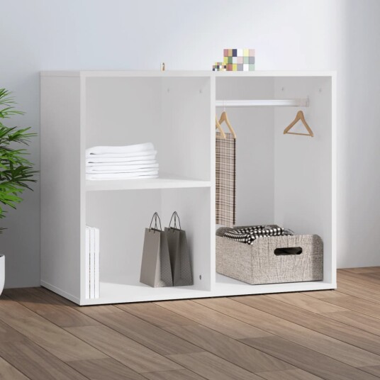 vidaXL Sminkeskap hvit 80x40x65 cm konstruert tre