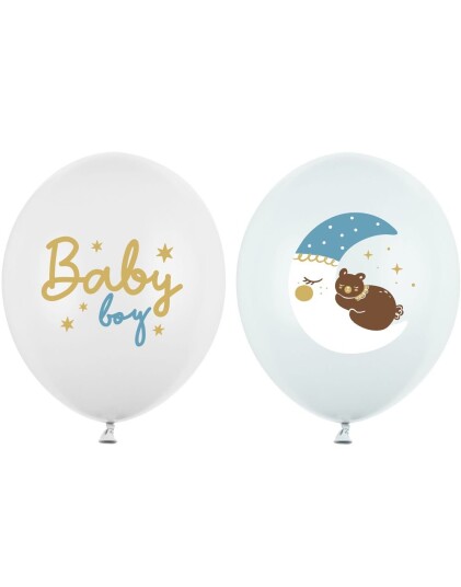 50 stk 30 cm Baby Boy Ballonger Miks