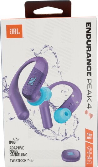 JBL Endurance PEAK 4 True Wireless Sport Earbuds Purple