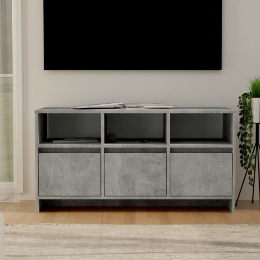vidaXL TV benk betonggrå 102x37,5x52,5 cm konstruert tre