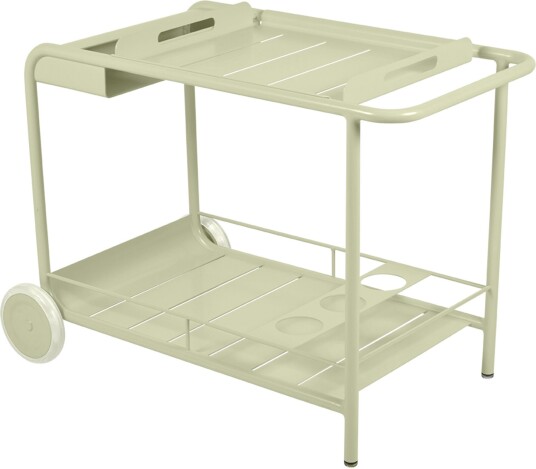 Fermob   Luxembourg Side Bar /trolley   Willow Green   Utendørs Småbord Og Sidebord   Frédéric Sofia   Grønn   Metall