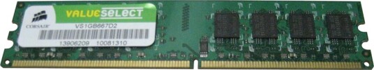 Corsair Value Select DDR2 DIMM 1GB 667MHz CL5 VS1GB667D2