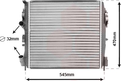 VAN WEZEL 43002325 Radiator motorkjøling VAN WEZEL 43002325 Radiator motorkjøling