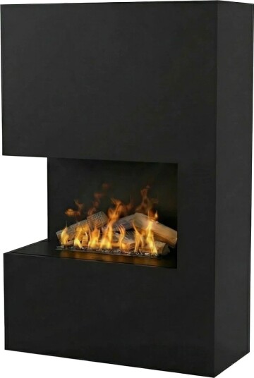 Glow Fire Tucholsky Høyre Hjørne Omc 600 - Sort (HYB-50-114BK-real-wood)