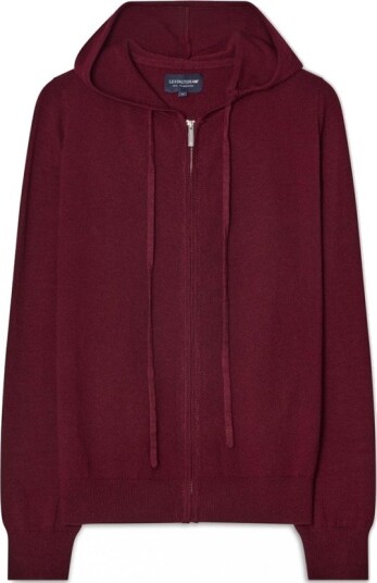 Lexington Clothing Knitted Hoodie   Burgundy   M