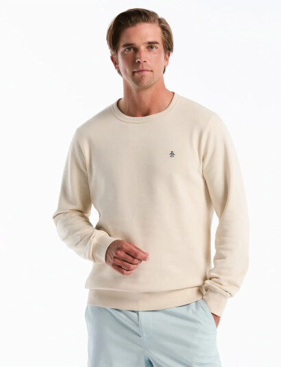 Original Penguin Org Flc Crew Neck Sti Cream XXL
