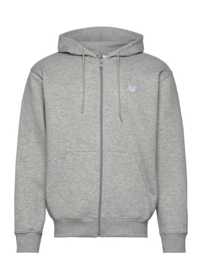 New Balance Sport Essentials Logo Fleece Full Zip - Grey - XXL