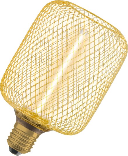 LED Pære Osram Decor Straw Square Gull E27 3,5W 1800K Dimbar