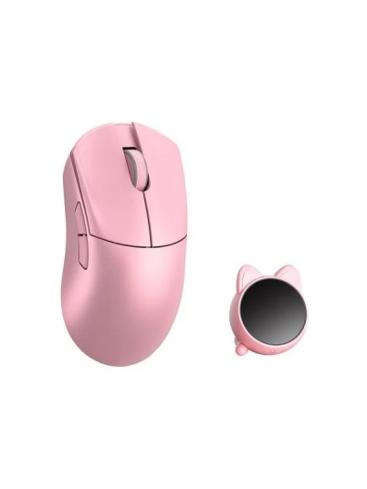 WLMouse HUAN Stainless Magnesium Alloy Wireless 8K Gaming mus Optisk 5 Rosa
