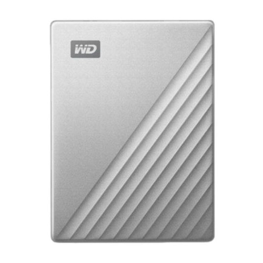 WD My Passport Ultra 4 TB Ekstern Harddisk med USB-C i Sølv