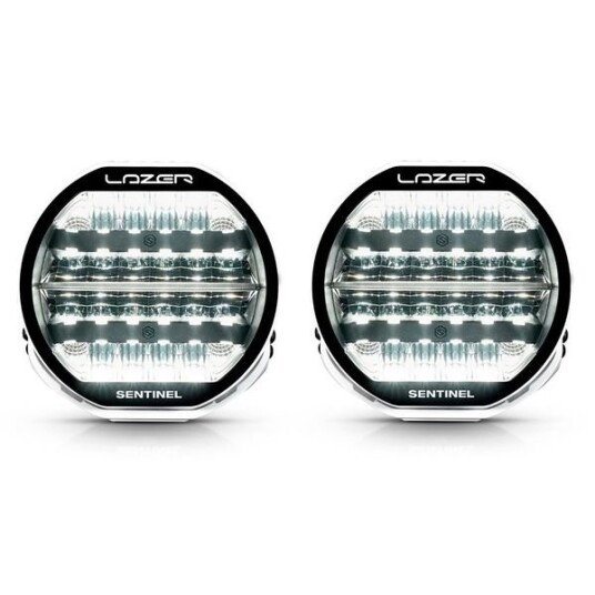Ekstralys Lazer Sentinel 9 Highline Hvit Rund / 23 cm / 130W 2 stk