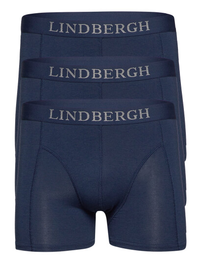 Lindbergh Basic Bamboo Boxers 3 Pack Blue XXXL