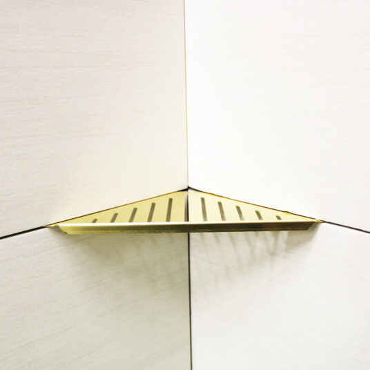 DESIGN HJØRNEHYLLE N°13 POLERT MESSING