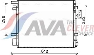 AVA COOLING SYSTEMS KAA5149D Kondensator, klimaanlegg