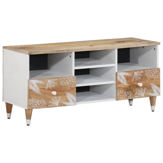 TV benk 100x33,5x46 cm heltre mango TV benk 100x33,5x46 cm heltre mango