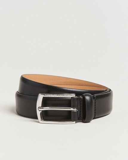 Tiger of Sweden Asenby Leather 3 cm Belt Black