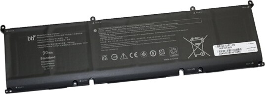 Bti Batteri Til Bærbar Pc Tilsvarer: Dell P0fwh Litiumion 6-Cellers 7692 Mah 90 Wh P0FWH-BTI