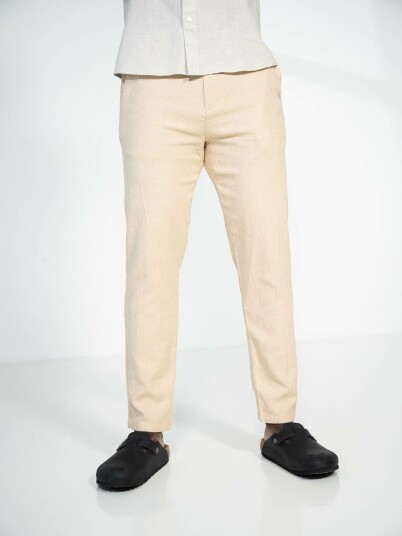 Selected Homme Slim Tape Brody Linen Pant Beige L