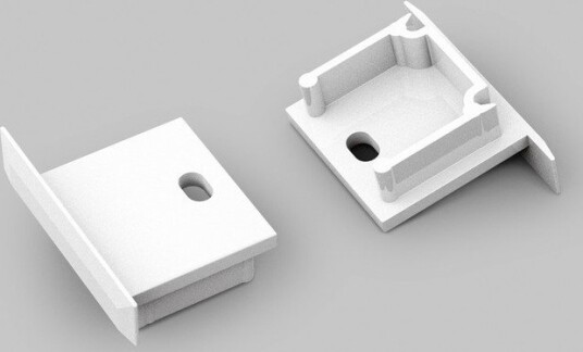 Topmet 1 stk. Endestykke SMART IN16 BC3 Med hull hvit Topmet 1 stk. Endestykke SMART IN16 BC3 Med hull hvit