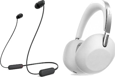 Sony 1000X THE COLLEXION Over-Ear-Hodetelefoner Platina G341178K804-BNDL