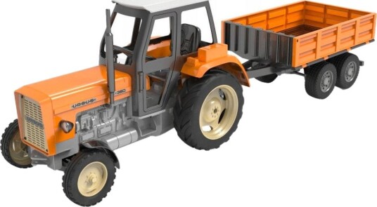 ATA C-360 Leketraktor Med Tilhenger - 1:10 - Gul