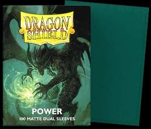 Dragon Shield 100 Sleeves - Matte Dual Power Mettalic Green