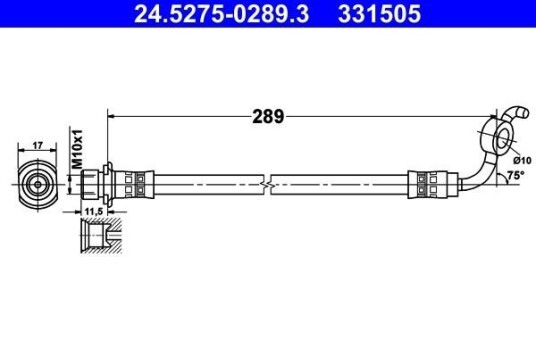 Bremseslange ATE 24.5275-0289.3