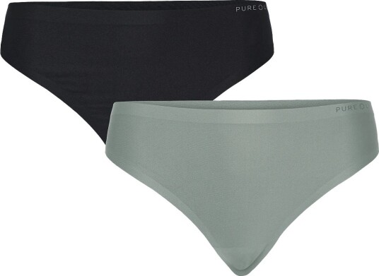 Pure lime | Invisible Microfiber Thong 2 Pack | XXL