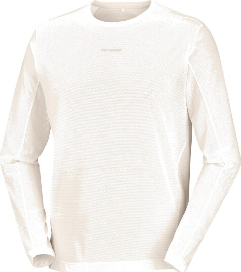 Salomon Shakeout Core Graphic Ls Tee M Whisper White/pink Frosting/icy Pin XL