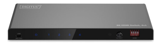 Digitus - Video/Audio Switch - 8K, 4X1 - 4 X Hdmi - Stasjonær