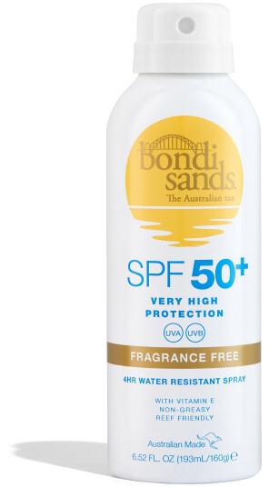 Bondi Sands SPF 50+ Fragrance Free Sunscreen Spray 160 g
