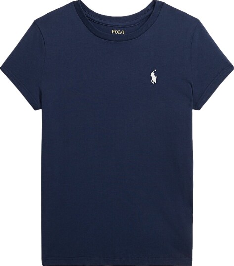 Polo Ralph Lauren Newport Navy W/White Girl T Skjorte L/12 14 år