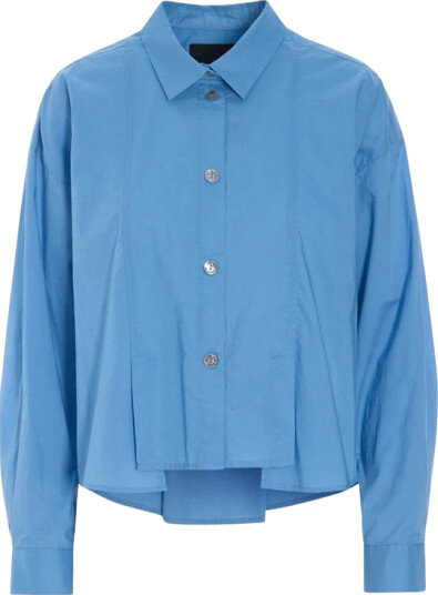 Bitte Kai Rand Skjorte Core cotton skjorta med veck Blå Bitte Kai Rand Skjorte Core cotton skjorta med veck Blå