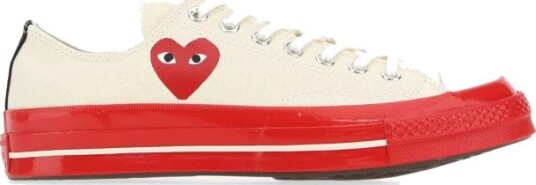 Comme des Garçons Play Herre Sko Hvit 43 EU,