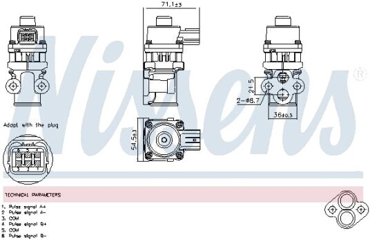 NISSENS 98368 EGR-ventil NISSENS 98368 EGR-ventil