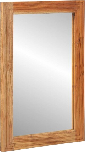 Baderomsspeil Veggmontert brun 50 x 70 x 3 cm Massivt akasietre