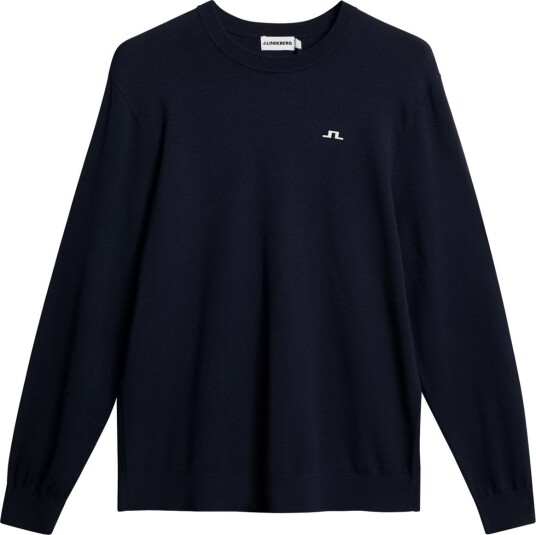 J.Lindeberg Henry Knitted Sweater Blå Golfgenser herre JL Navy XX Large