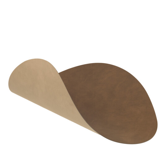 Lind Dna Curve spisebrikke Nupo dobbel Cloud brun sand 37x44 cm