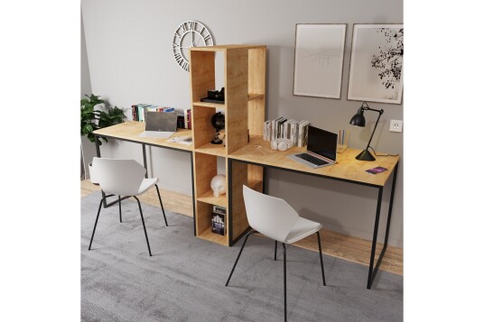 Faisel Skrivebord 60x240 cm Eik