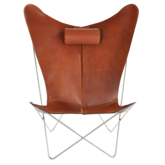 Ox Denmarq KS Flaggermusstol Stål/Cognac Ox Denmarq KS Flaggermusstol Stål/Cognac