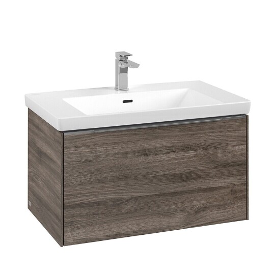 Villeroy & Boch  Subway 3.0 Servantskap m/1 skuff 772x429x478 mm Steingrå Eik