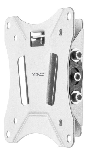 Deltaco Office Veggfeste for Skjerm 13-27" Tiltbar VESA 75x75, 100x100 Hvit