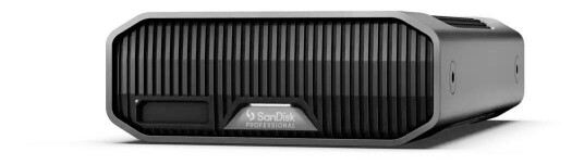 SANDISK G-DRIVE PROJECT - Hard drive - Enterprise - 12 TB - external  desktop  - USB 3.2 Gen 2 / Thunderbolt 3  USB-C connector  - 7200 rpm - grey